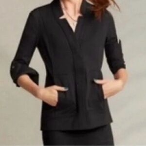 CAbi Black Blazer Tailored Notched Lapels